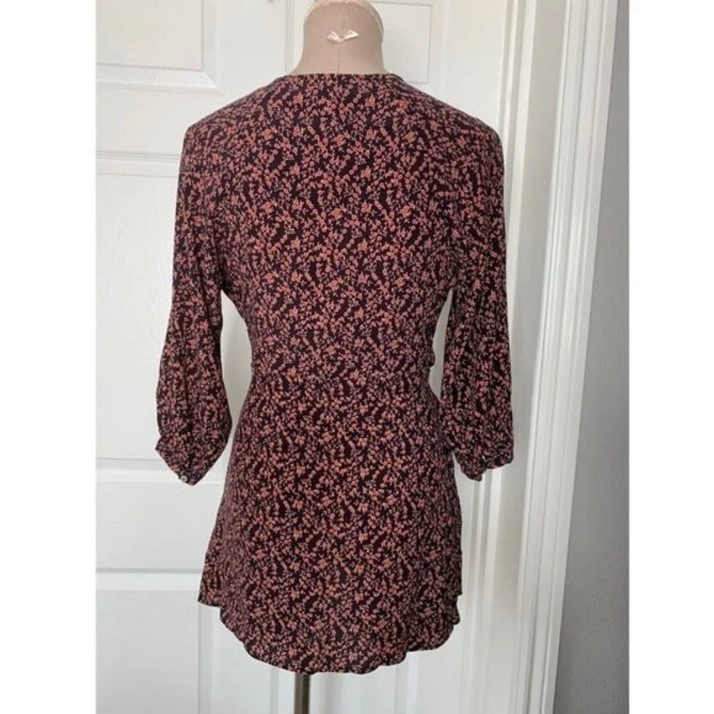 Free People Clara Ditsy Floral Tunic XS